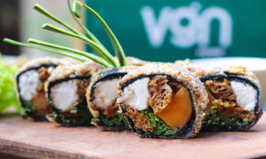 Presentan sushi totalmente elaborado a base de plantas